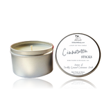 Cinnamon Sticks Luxury Soy Candle | Hand Poured | Zero Waste & Reusable | Minimalistic | Gift for Friend | 6 oz - Earth's Own Bath & Body