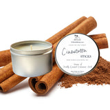 Cinnamon Sticks Luxury Soy Candle | Hand Poured | Zero Waste & Reusable | Minimalistic | Gift for Friend | 6 oz - Earth's Own Bath & Body