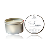French Vanilla Luxury Soy Candle | Hand Poured | Zero Waste & Reusable | Minimalistic | Gift for Friend | 6 oz - Earth's Own Bath & Body