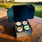 Back 9 – Golf Nostalgia Candle Experience Box (4-Pack Novelty Gift Set)