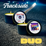 Trackside Duo - Drag Strip + NITRO Blast Racing Fuel Candle Set | Ultimate Gearhead Gift