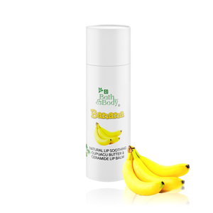 Banana Lip Balm | Hydrating Brazilian Cupuacu Butter | Organic | Beeswax | Gift | Shower Favor | Gift for Friend | Lip Butter - Earth's Own Bath & Body
