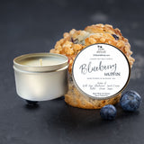 Blueberry Muffin Luxury Soy Candle | Hand Poured | Zero Waste & Reusable | Minimalistic | Breakfast Candle | Gift for Friend | 6 oz - Earth's Own Bath & Body