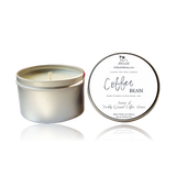 Coffee Bean Luxury Soy Candle | Hand Poured | Zero Waste & Reusable | Minimalistic | Breakfast Candle | Coffee Candle | Gift for Friend | 6 oz - Earth's Own Bath & Body