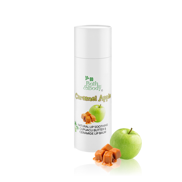 Caramel Apple Lip Balm | Hydrating Brazilian Cupuacu Butter | Organic | Beeswax | Gift | Shower Favor | Gift for Friend | Lip Butter - Earth's Own Bath & Body