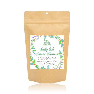 12-Pack Variety Luxury Shower Steamer Bombs Gift Set | Infused with Therapeutic Grade Essential Oils | 2 of Each Scent | Zero Waste - Earth's Own Bath & Body