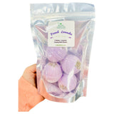 French Lavender Foaming Organic Shea Butter Bath Bomb 4 Pack Gift Bag | Gift for Friend | Wedding Favors | Kids Bath Bombs | Michigan Made